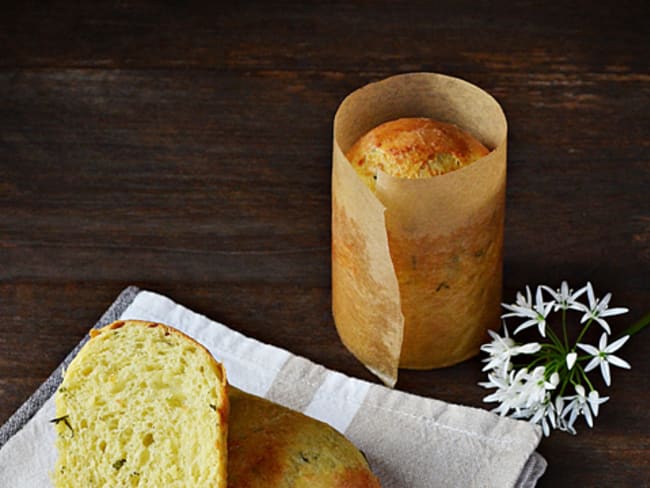 Brioche au Parmesan et à l'ail des ours