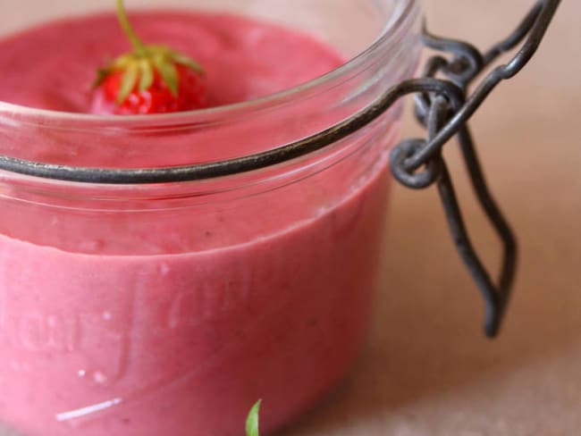 Curd délicieux aux fraises