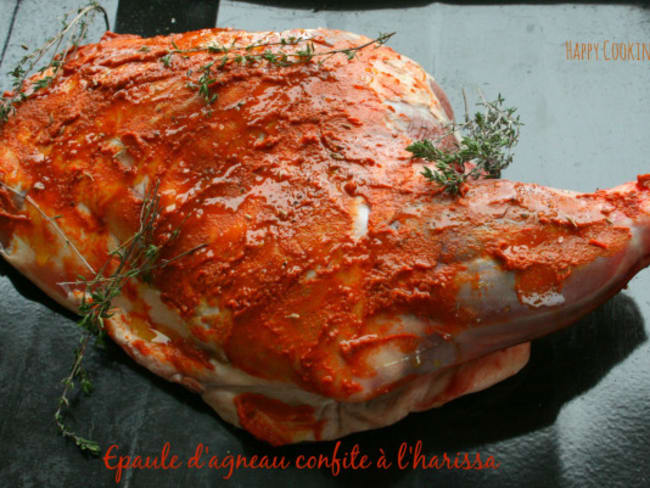 Epaule d’agneau au four à la harissa