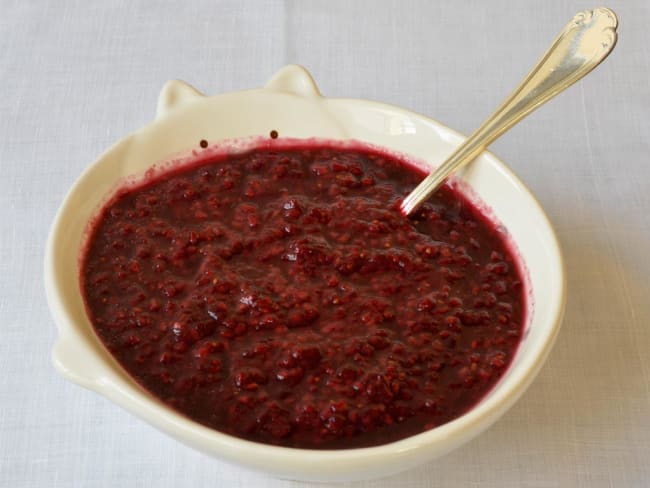 Compotée de framboises