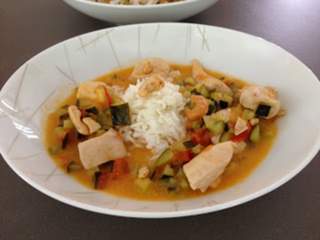 Curry rouge de poulet