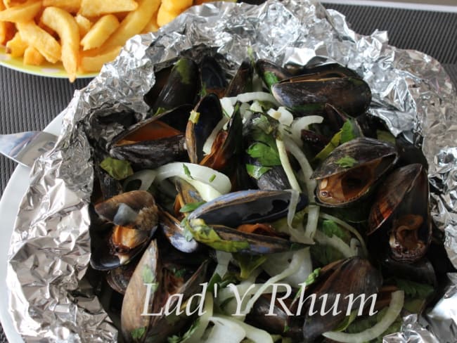 Des moules en papillote