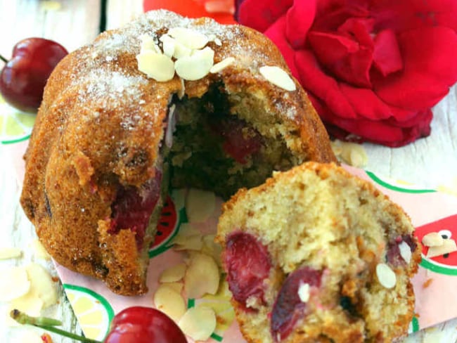 Mini bundt cake aux cerises