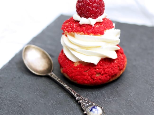 Choux framboise Chantilly Mascarpone