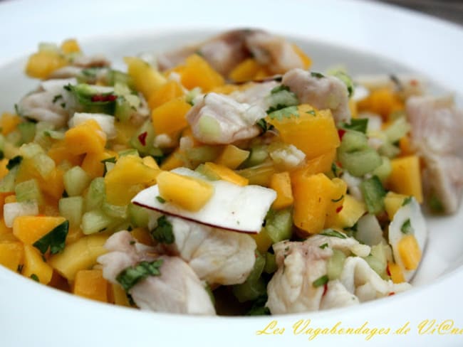 Ceviche de daurade à la mangue