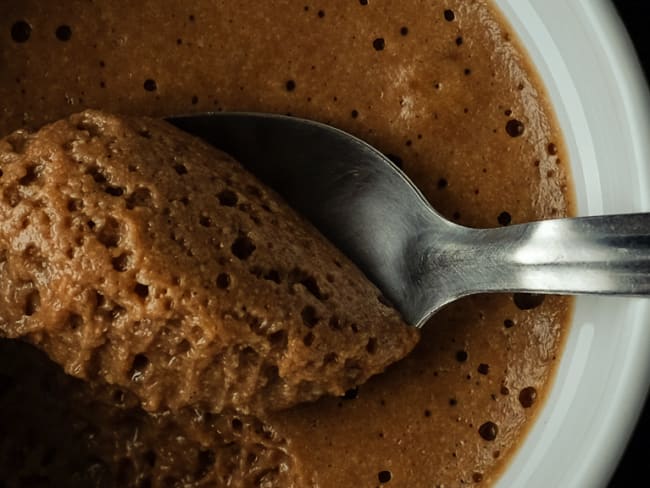 La mousse au chocolat au lait et praliné