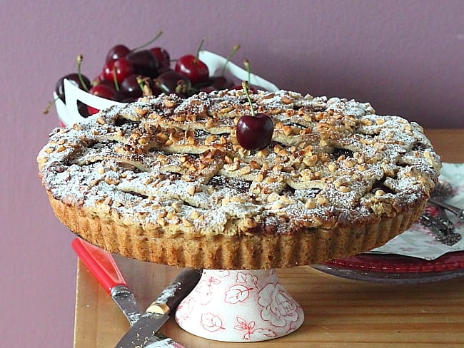 Tarte d'été aux cerises Burlat