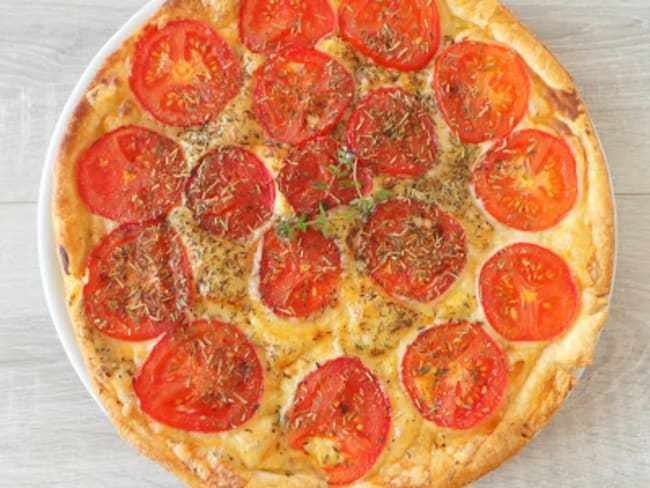 Tarte tomates - fromage - moutarde