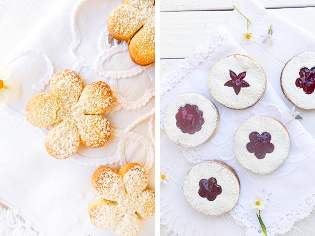 Sablés fève tonka et confiture de fraises