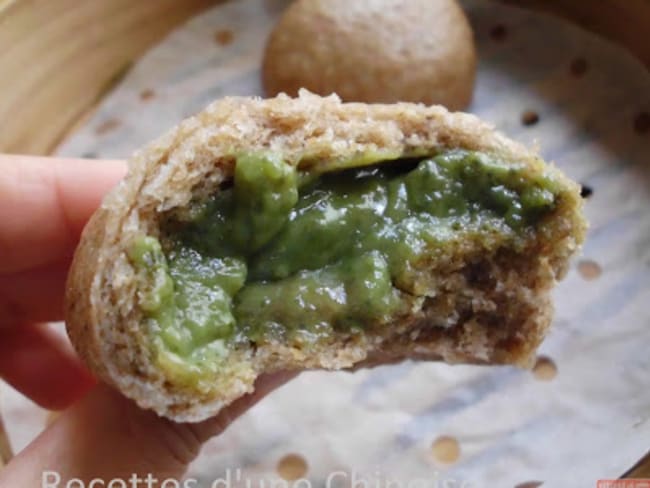 Bao à la ganache chocolat matcha