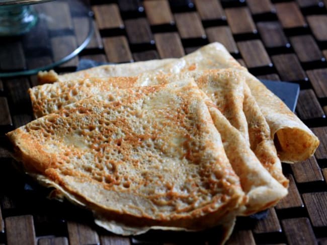 Crêpes saines au sarrasin, blé complet et son d’avoine