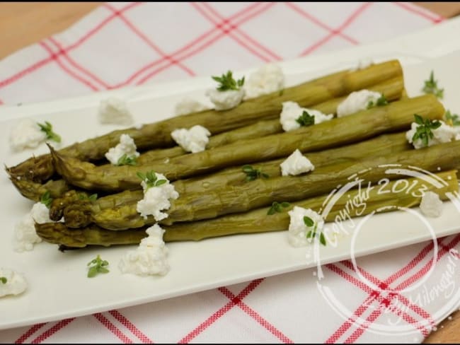 Méli-mélo d’asperges et chèvre frais