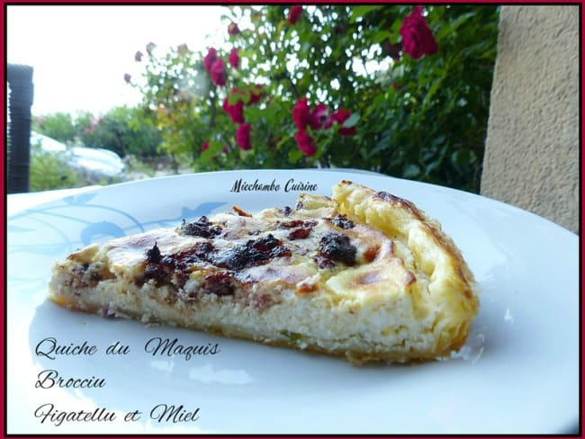 Quiche du Maquis au figues et au brocciu