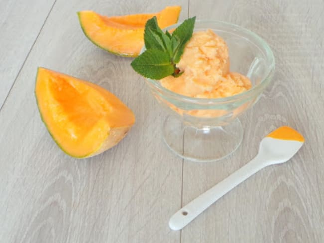 Glace au melon