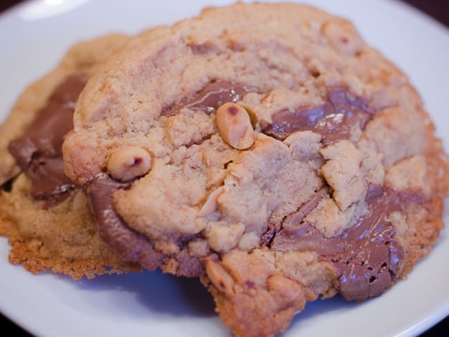 Cookies aux cacahuètes et au chocolat au lait