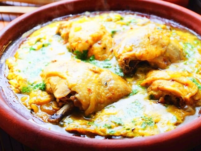 Tajine Souiri au poulet & aux oeufs