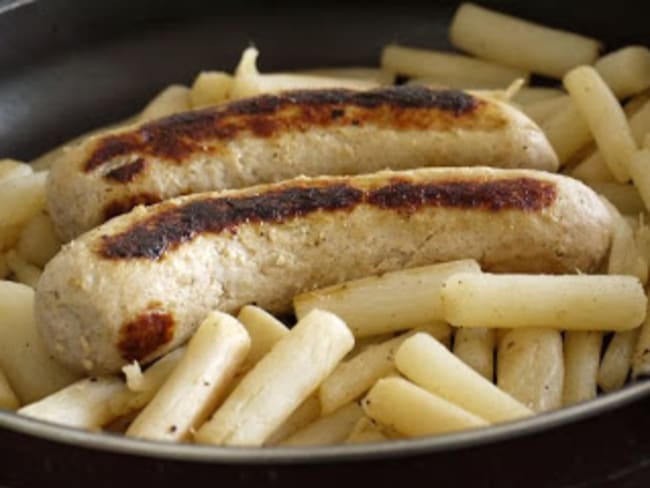 Boudin blanc au foie gras maison (sans gluten)