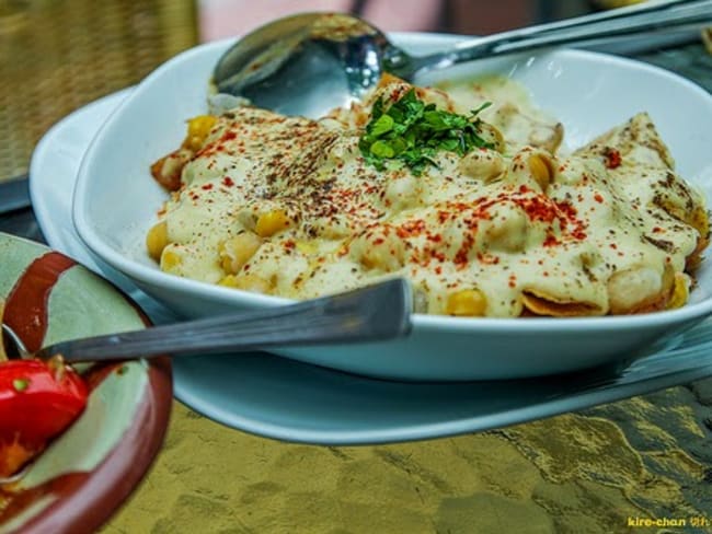 Poulet fatteh (fateh), cuisine de fête (Liban, Egypte..)