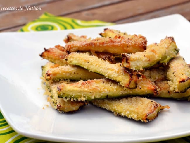 Courgettes au parmesan simples et rapides pour l'apéro