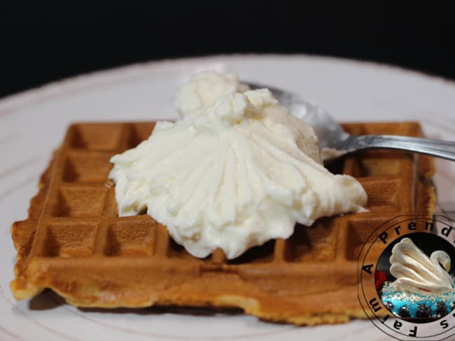 Gaufre au café et mascarpone