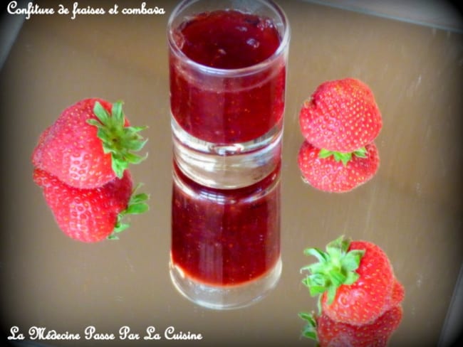 Confiture de fraises et combava