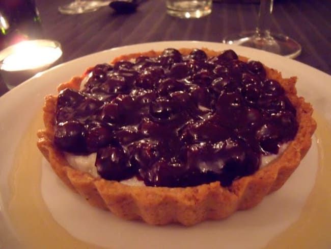 Tarte - tartelettes à la crème vanillée et aux myrtilles (Savoie)