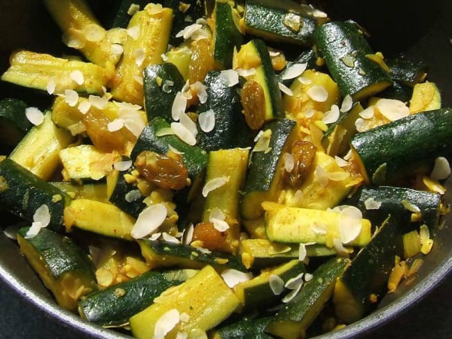 Courgettes aux épices