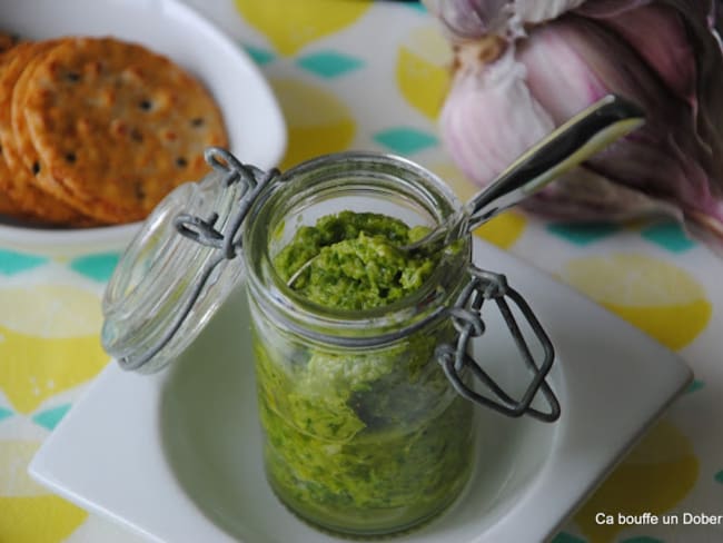 Pesto vert d'oignons nouveaux