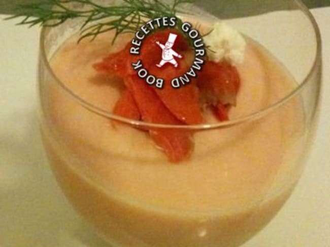 Panna cotta de chou-fleur au saumon fumé