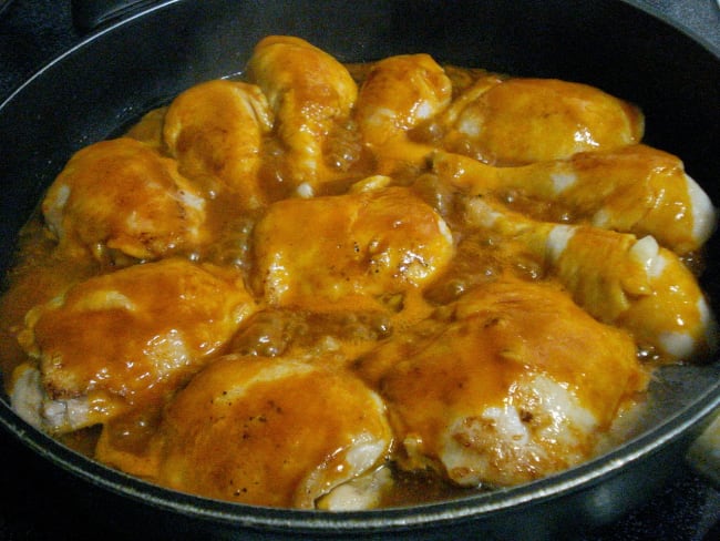 Poulet aux écrevisses, sauce Riesling