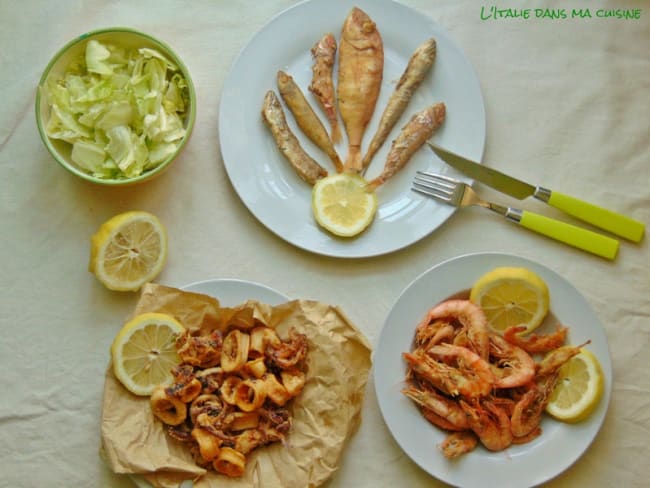 Friture de poissons assortis comme en Italie