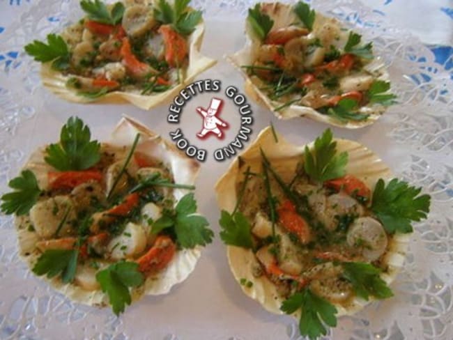 Coquilles Saint Jacques en salade