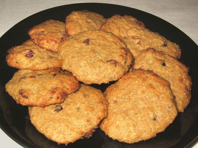 Cookies moelleux au quinoa et aux canneberges