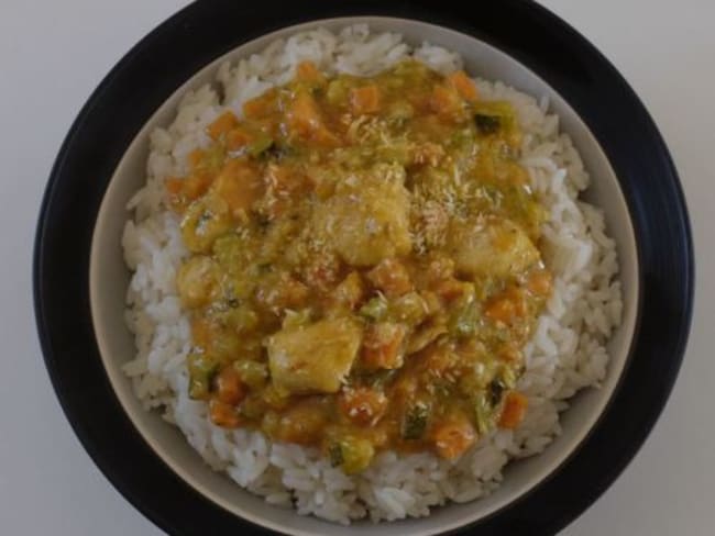 Poulet Korma aux petits légumes