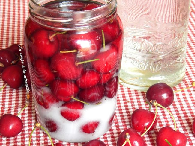 Cerises à l'eau-de-vie