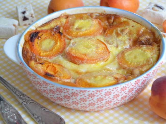 Clafoutis abricots et nougat