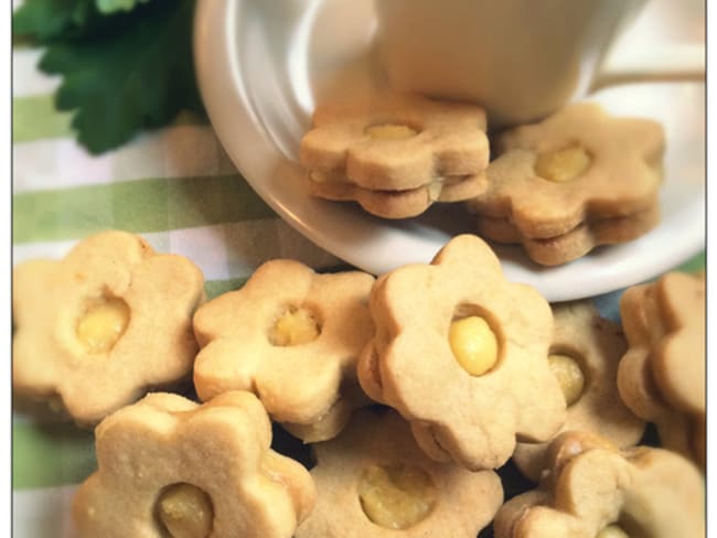 Biscuits sablés au lemon curd