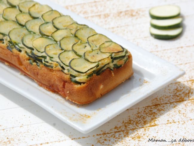 Cake aux courgettes façon tarte tatin