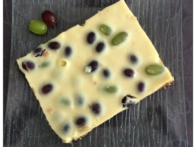 Tarte biscuités & crémeuse aux raisins frais