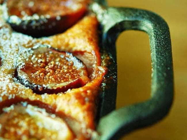 Clafoutis aux figues au sirop de vin de fruits