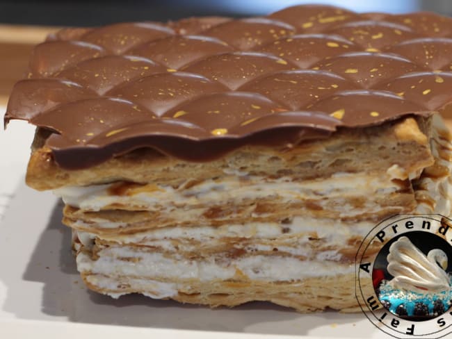 Mille-feuille vanille caramel de François Perret