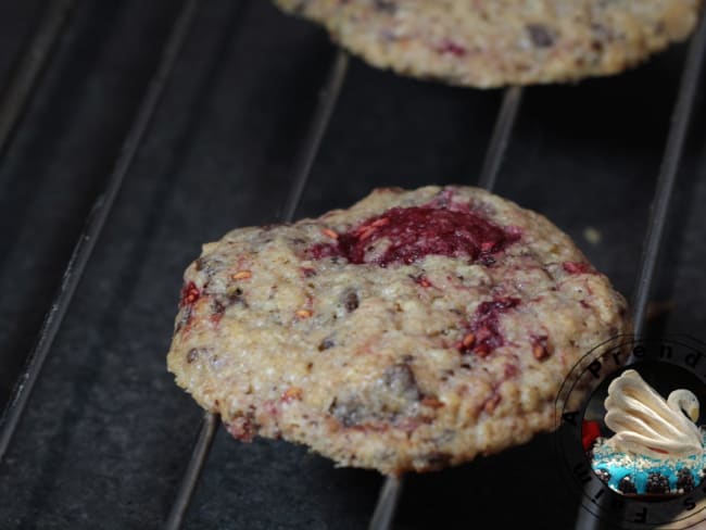 Cookies au son d'avoine et framboises