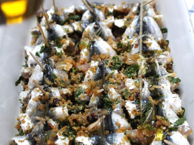 Sardines farcies à la sicilienne