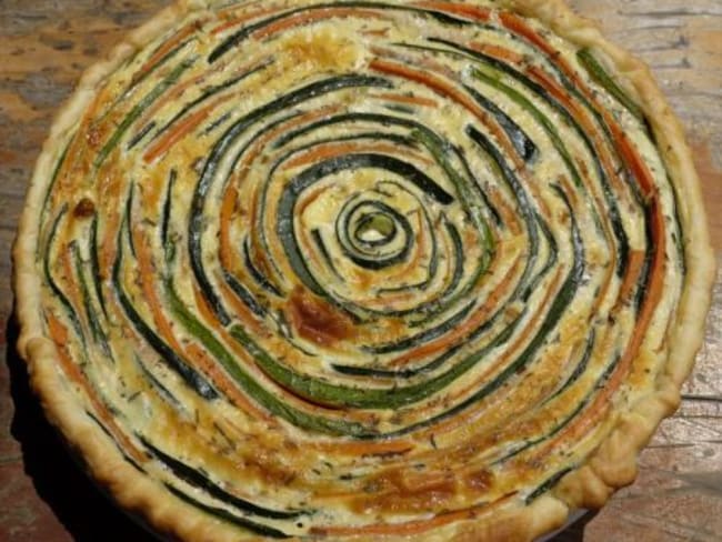 Tarte spirale bicolore