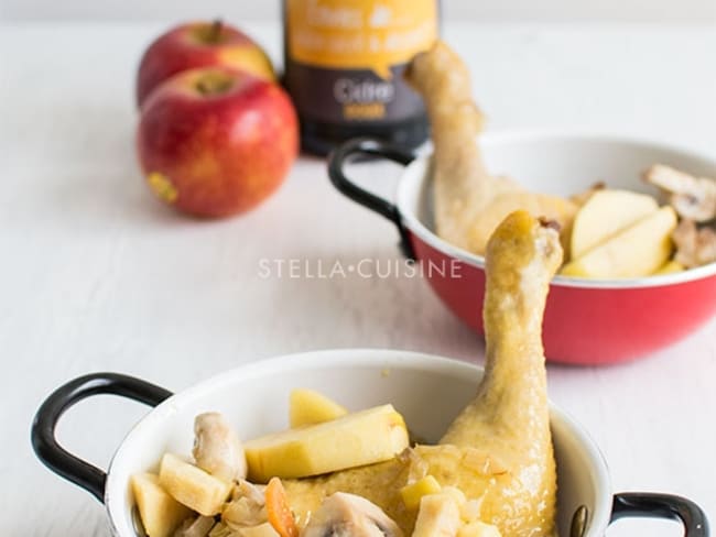 Poulet vallée d'auge au cidre