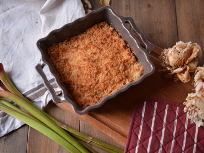 Crumble pomme-rhubarbe