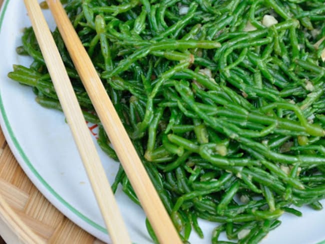 Salicornes sautées à l'asiatique