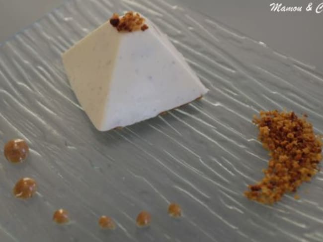 Pyramide vanille cœur praliné inspirée d'une recette de Mercotte