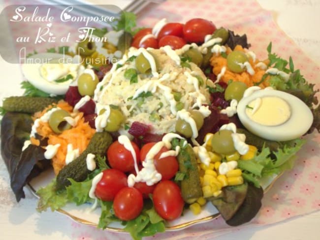 Salade au riz et thon