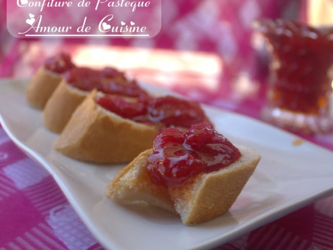 Confiture de pastèque étape par étape